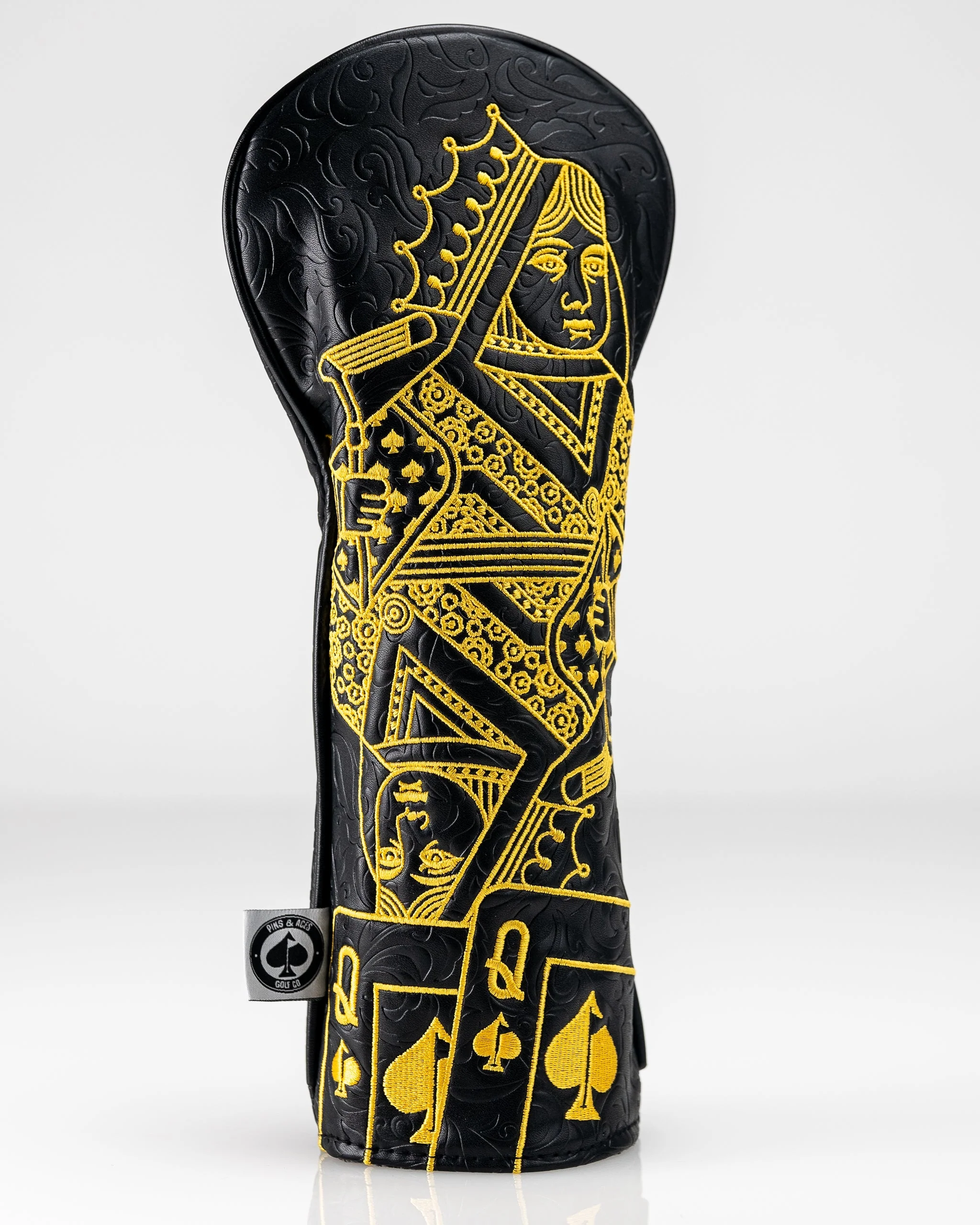 Black/Gold Queen of Spades - Fairway Cover - Image 12