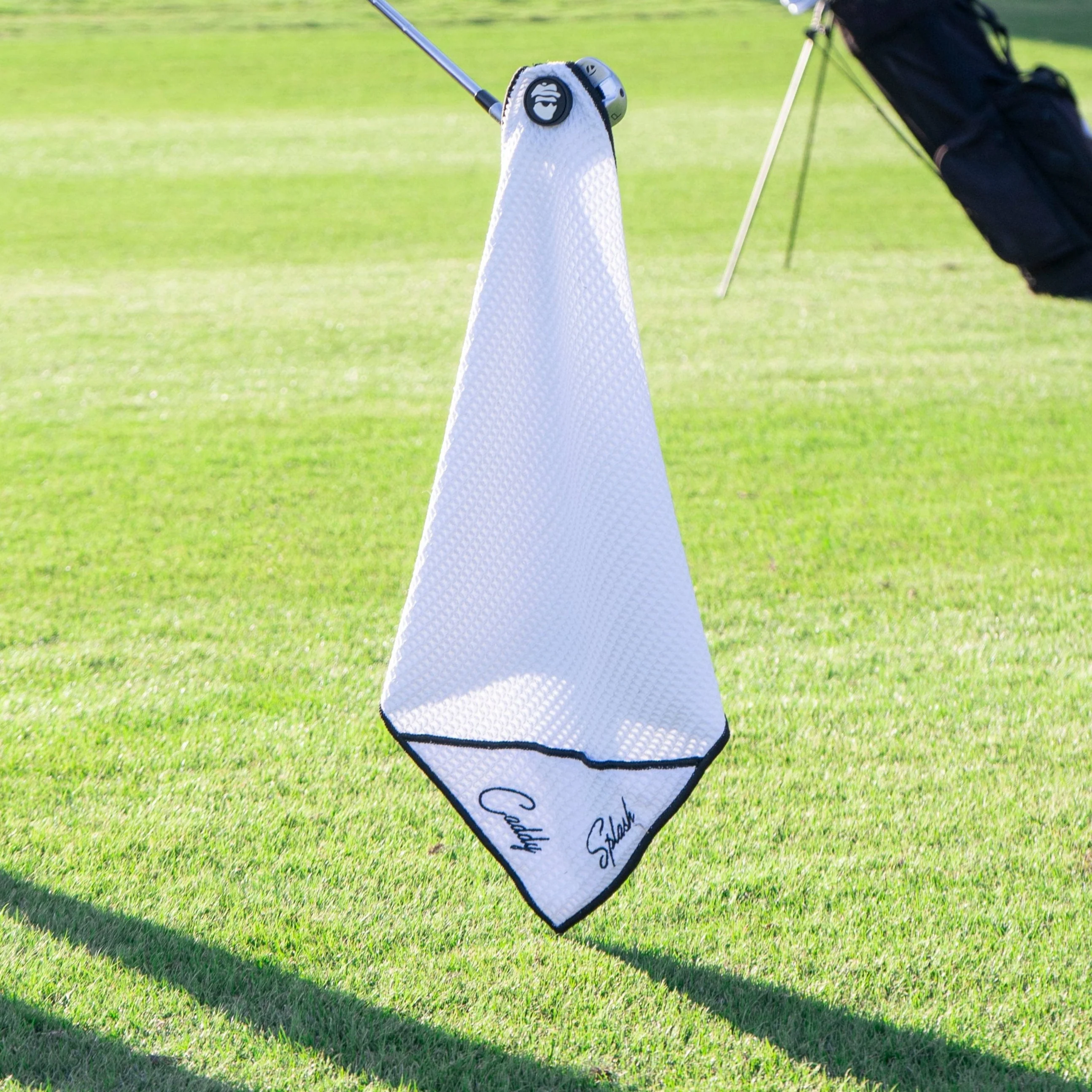 Golf Pocket Mag Towel - White + Golf Club Water Brush Pro Bundle - Image 5
