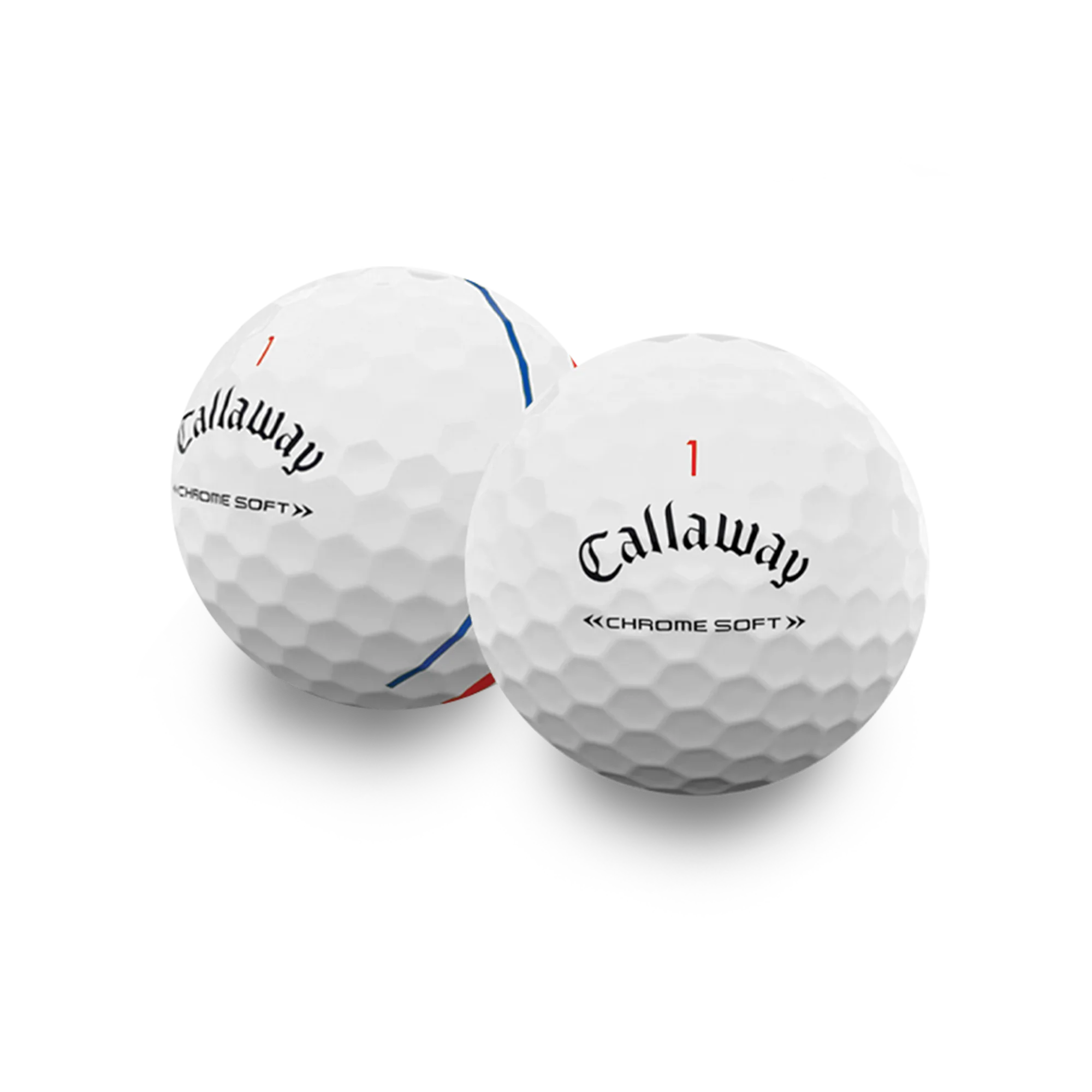 Used Callaway Chromesoft Triple Track Golf Balls - 1 Dozen