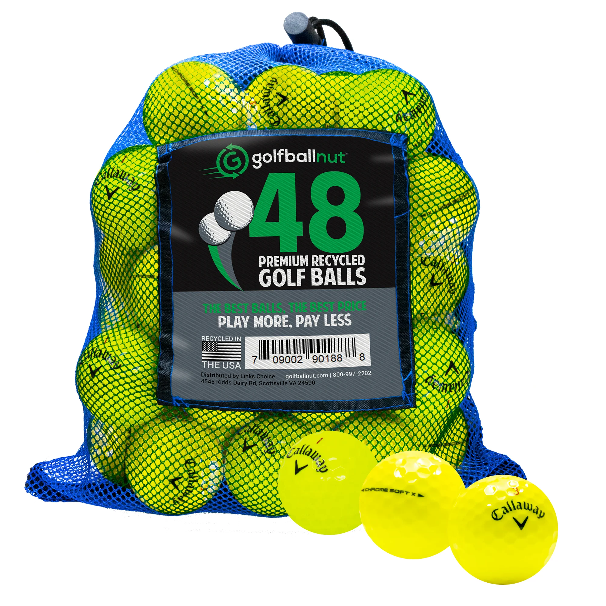 Used Callaway Chromesoft X Tour Mix Golf Balls - Bulk Mesh Bags - Image 5