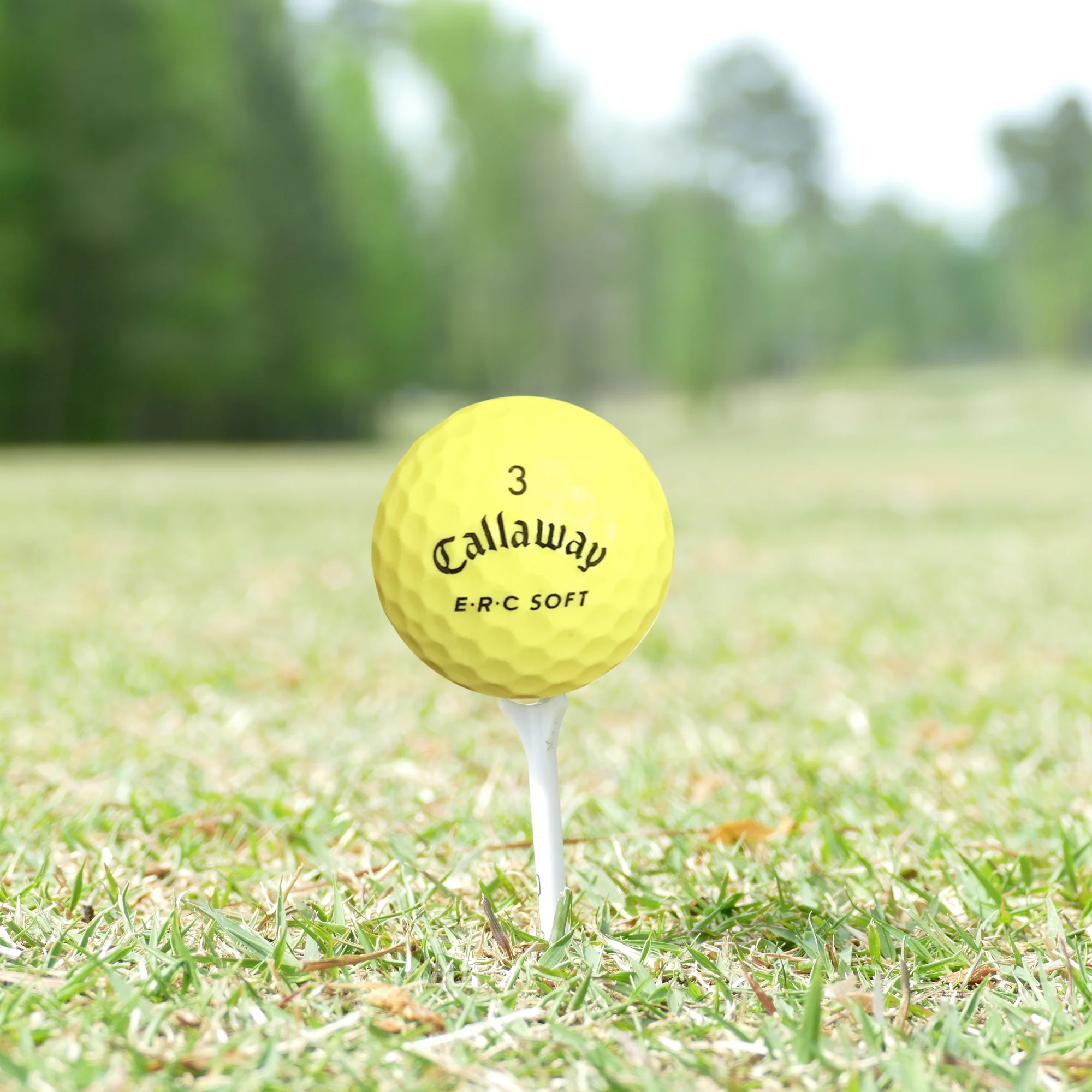 Used Callaway ERC Soft Triple Track Yellow Golf Balls - 1 Dozen - Image 3
