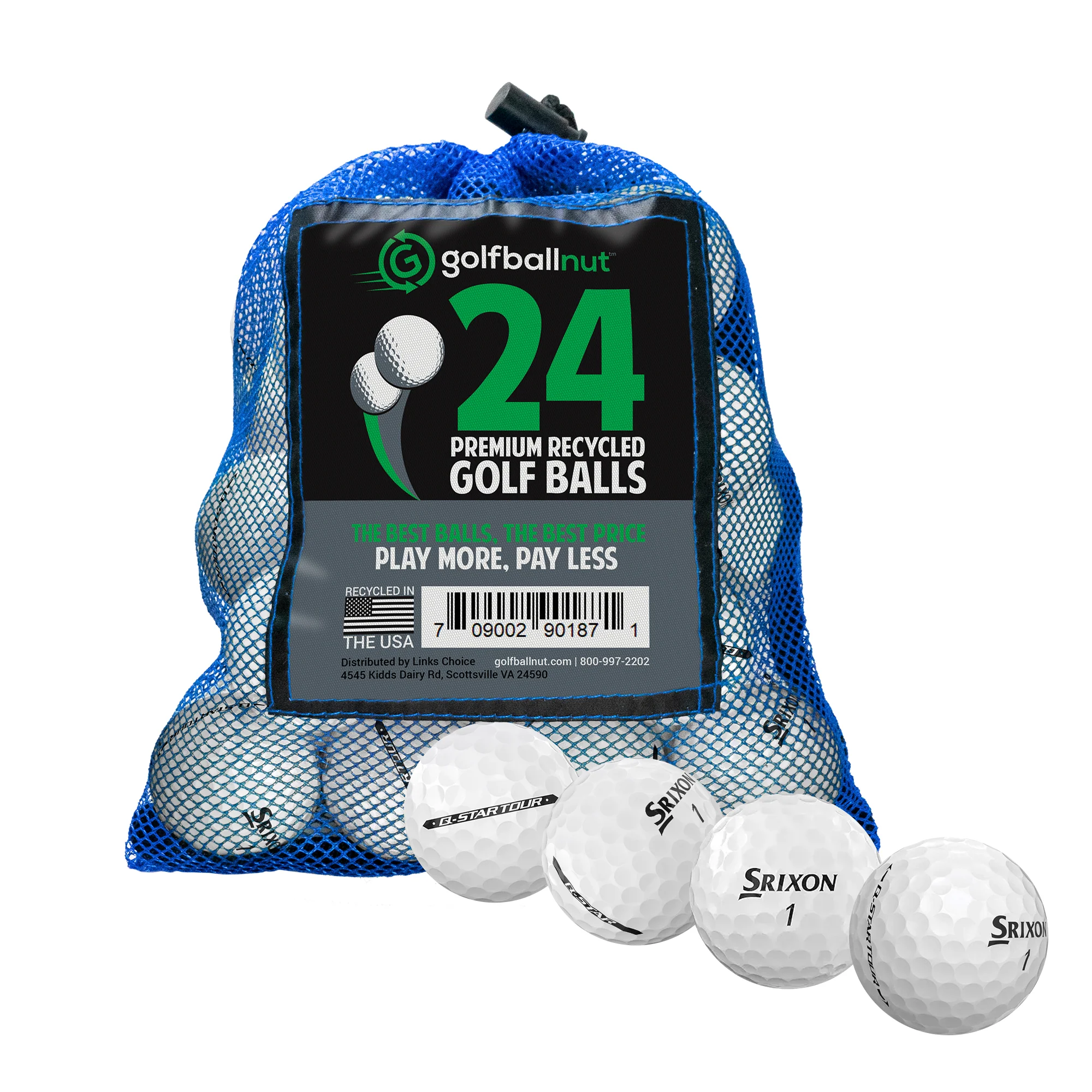 Used Srixon Q Star Mix Golf Balls - Bulk Mesh Bags - Image 2
